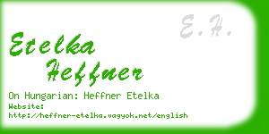 etelka heffner business card